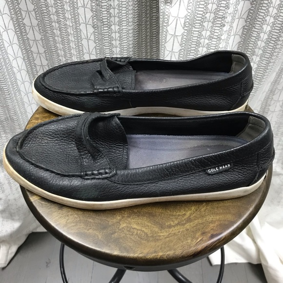 Cole Haan Soft Pebble Leather Slip On Loafers - Picture 5 of 11